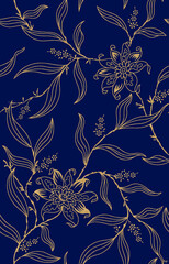 seamless flower design pattern print