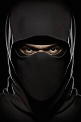 Naklejka premium A deadly Ninja assassin. 