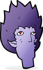 cartoon vampire face