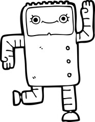 cartoon robot