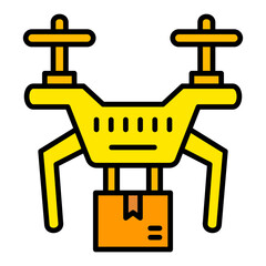 Drone Filled Line Icon