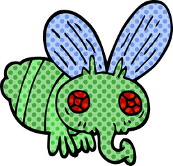 cartoon doodle of a fly