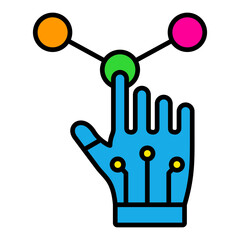 Interaction Filled Line Icon