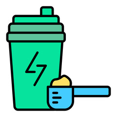 Shake Filled Line Icon