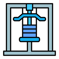 Gym Machine Filled Line Icon