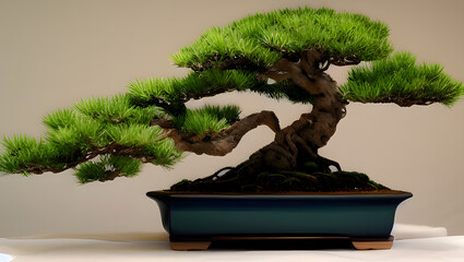A stunning and intricate bonsai tree, with perfect lighting and sharp details to showcase the artist's skill with Generative AI