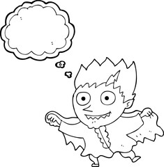 thought bubble cartoon vampire