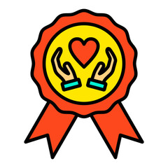 Award Filled Line Icon