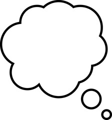 Speak bubble text, message box cartoon vector. Balloon chatting box doodle style of thinking