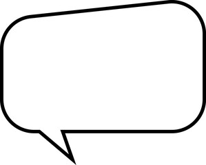 Speak bubble text, message box cartoon vector. Balloon chatting box doodle style of thinking