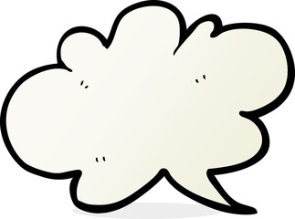 cartoon cloud speech bubble