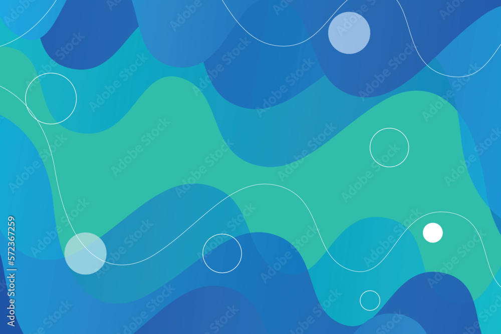 Poster colorful geometric background. blue elements with fluid gradient. dynamic shapes composition. eps10 