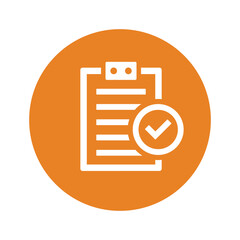 Task done icon. Vector illustration.