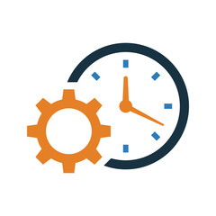 Time Management icon. Vector illustration.