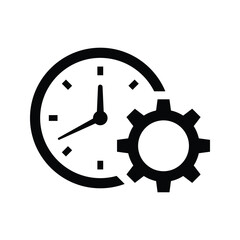 Time Management icon. Vector illustration.