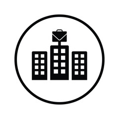 Trade Center icon. Vector illustration.