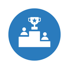 Winners icon. Vector illustration.