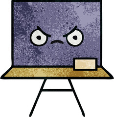 retro grunge texture cartoon chalkboard