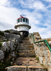 Old lighthouse at Cape Point, South Africa. The most southern point of the African continent