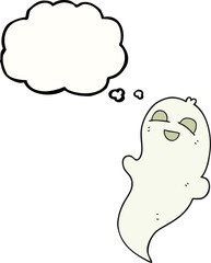 thought bubble cartoon halloween ghost