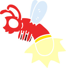 cartoon doodle lightning bug