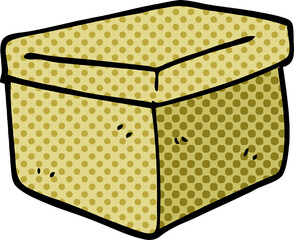 cartoon doodle filing box