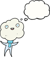 cute cloud head creature