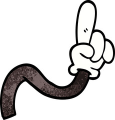 cartoon doodle of a hand gesture