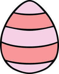 quirky hand drawn cartoon easter egg