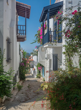 Colorful Mediterranean Street  in Kalkan