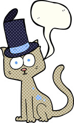 comic book speech bubble cartoon cat