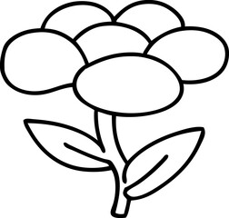 cartoon flower growing