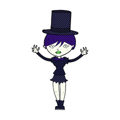 cartoon halloween vampire girl