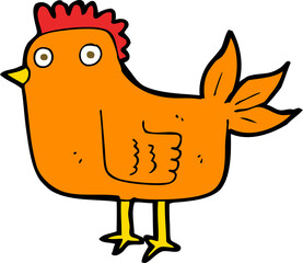 cartoon hen