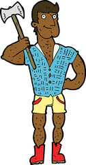 cartoon lumberjack