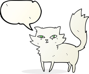speech bubble cartoon cat