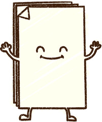 Office Paper Chalk Drawing