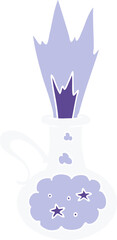 flat color style cartoon magic potion