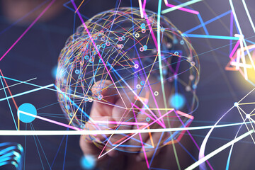 conference Digital Network and data concept 3d