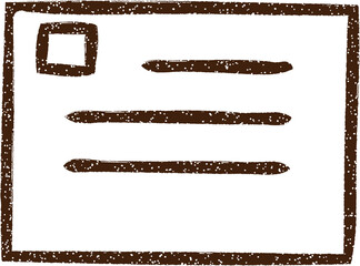 Letter Symbol Charcoal Drawing