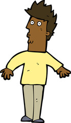 cartoon surprised man