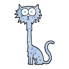 textured cartoon cat