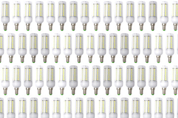 Led light bulb pattern. Lots of LED lights