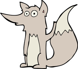 cartoon wolf