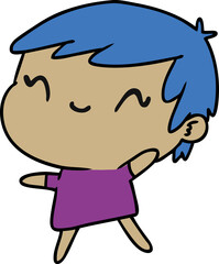 cartoon of a cute kawaii girl