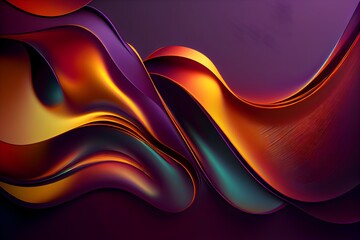 Modern Abstract Background purple orange maroon yellow, generative ai, concept art resource