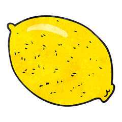 textured cartoon lemon