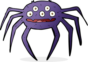 cartoon halloween spider