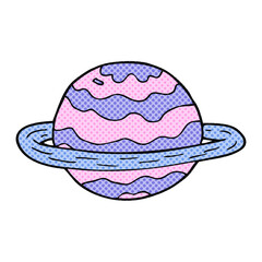 cartoon alien planet