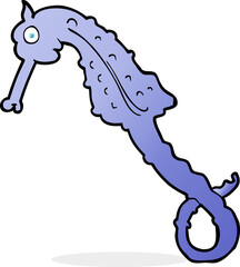 cartoon sea horse